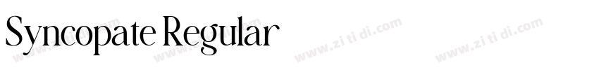 Syncopate Regular字体转换 Syncopate Regular字体转换
